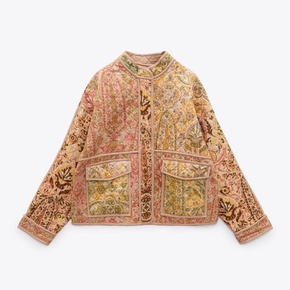Free People Multicolor Quilted Jacket - Picture 2 of 12